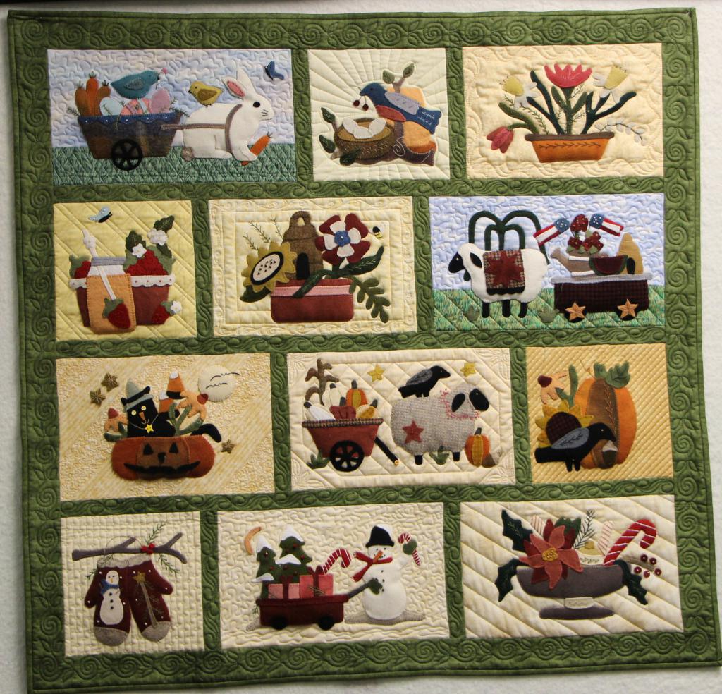 Quilting Service (Small) 1st Place: Mary Colley & Pat Horning, Through the Year