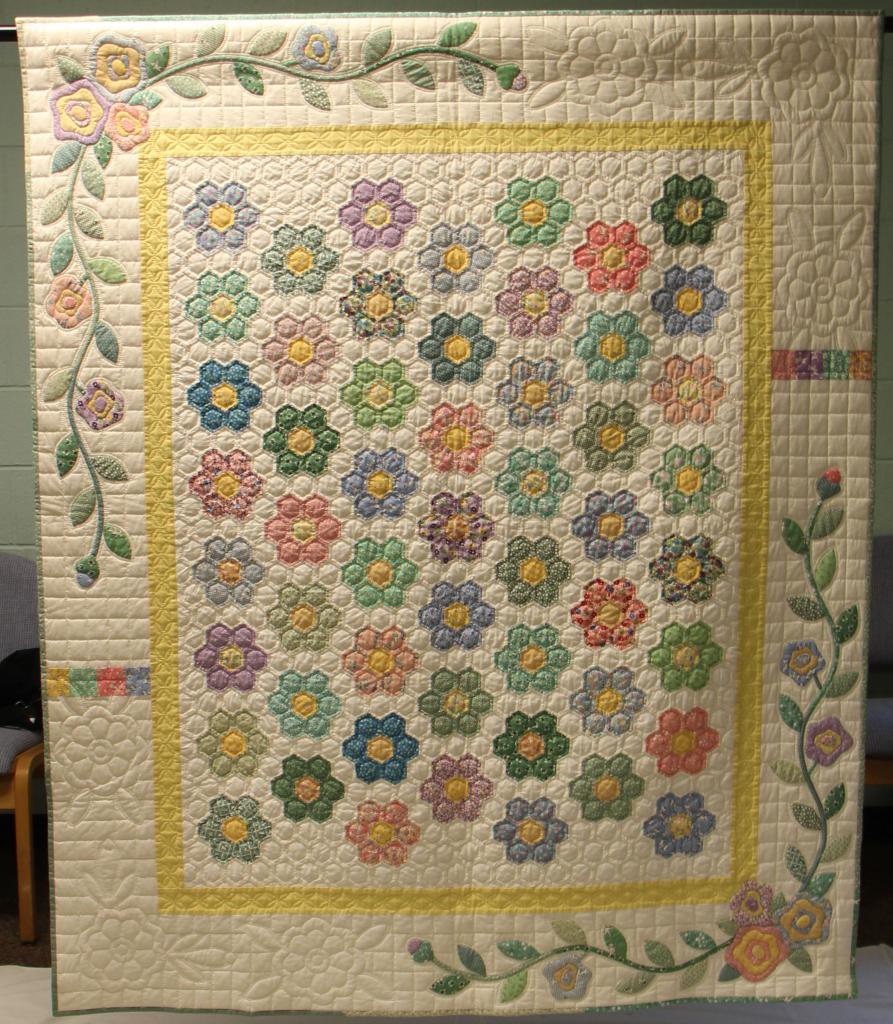 Lap Quilt 1st Place: Mary Grider, The 13 Year Quilt