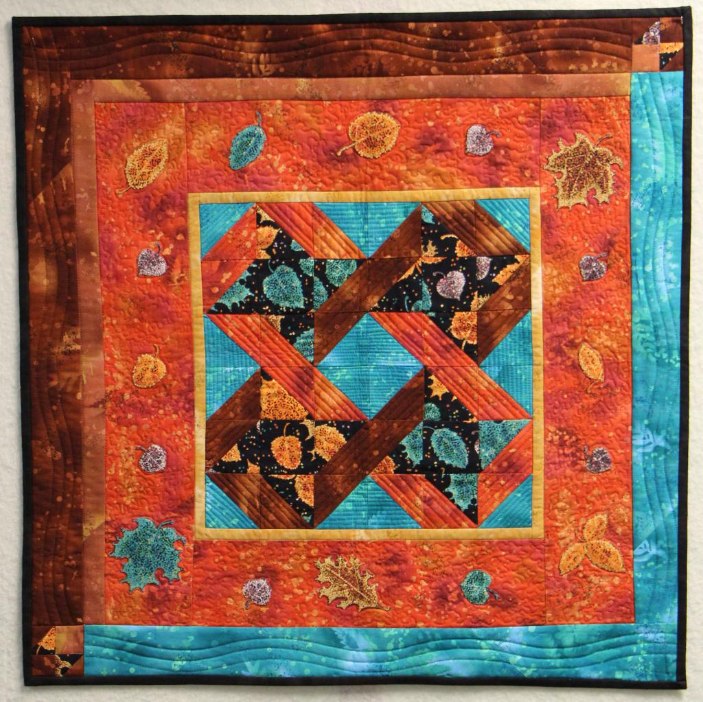 Group Quilt 3rd Place: Patricia Schroder, Fall Glory