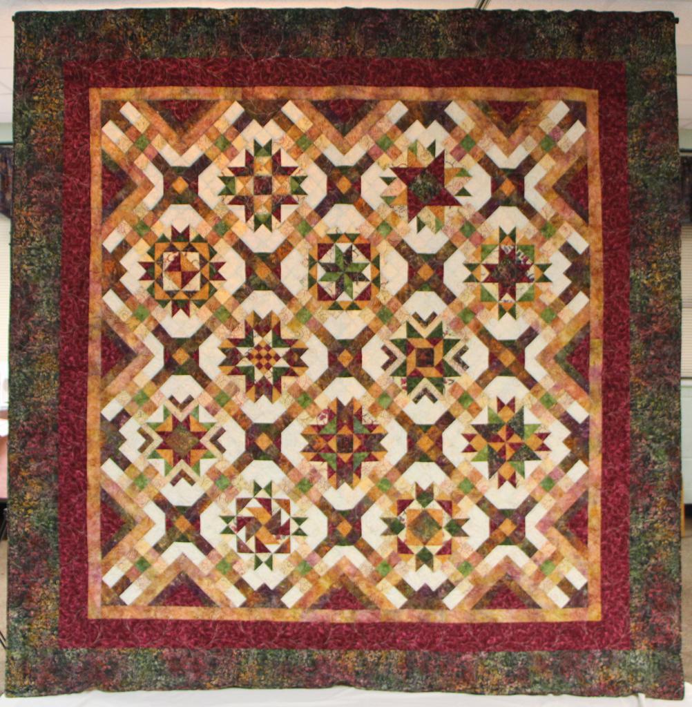 Quilting Service (Large) 2nd Place: Barbara Holt & Dale Shinneman, Mulberry Stars