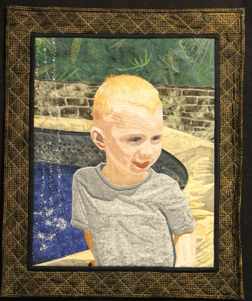 Art Quilt 3rd Place: Norma Pettigrew, Charlie