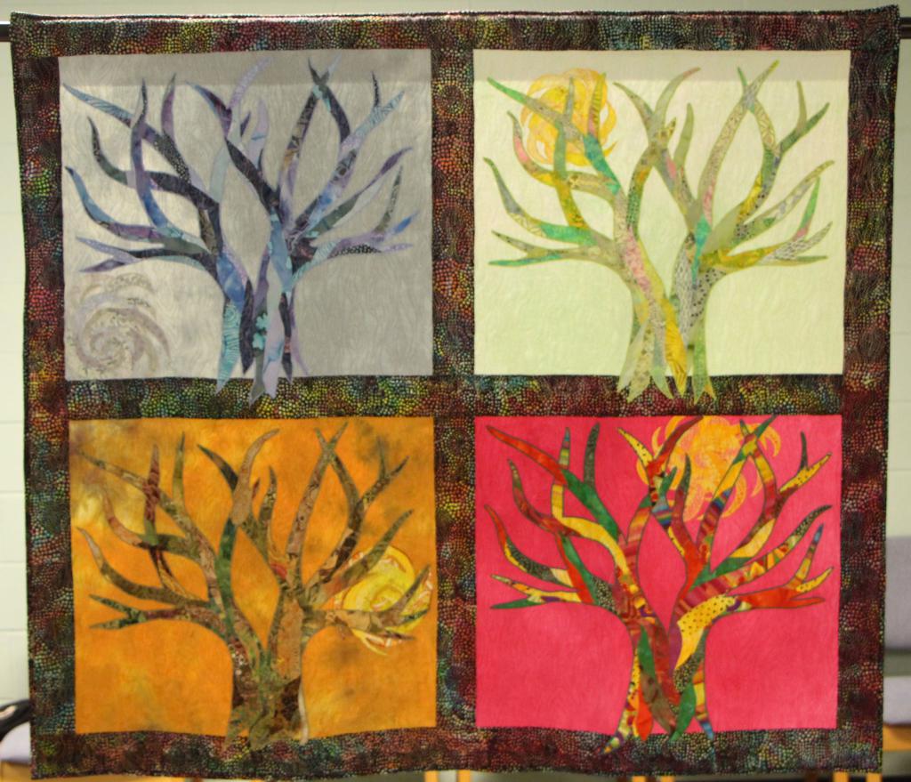 Wall Quilts Appliqué 1st Place: Norma Pettigrew, To Everything There Is A Season